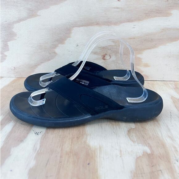 Sole - Orthotic Raven Sport - Flip-Flops Sandals - Black - Men's - M9 - Picture 3 of 9